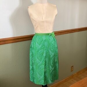 Lanz Original 70s vintage paisley print dress size small